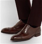 George Cleverley - Adam Cap-Toe Leather Oxford Brogues - Men - Dark brown