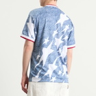 Adidas Men's Denim Graphic Jersey Top in White/Dark Blue