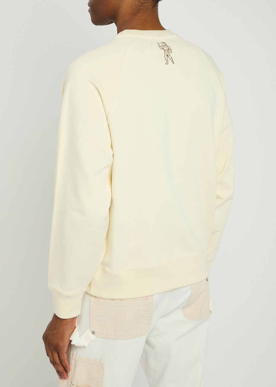 Billionaire Boys Club Script Logo-printed Cotton Sweatshirt Ecru