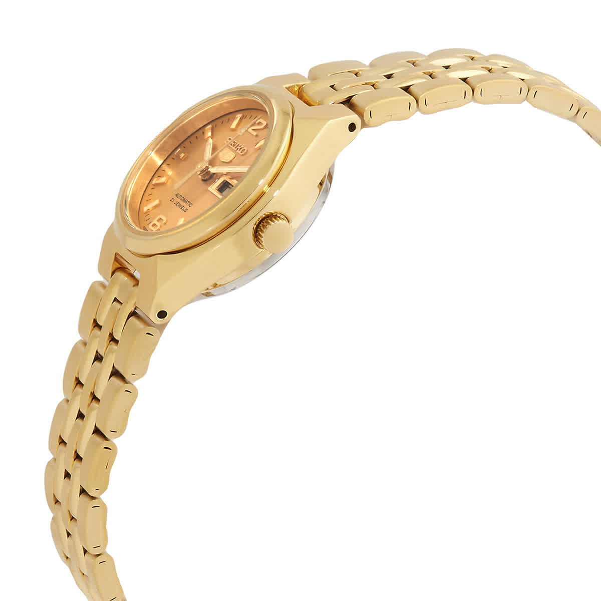 Seiko Series 5 Automatic Gold Dial Ladies Watch SYMK36K1