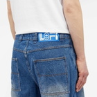 Lo-Fi Men's Activate Denim Shorts in Washed Dark Blue