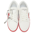 Off-White Off-White and Red Vulcanized Low Sneakers