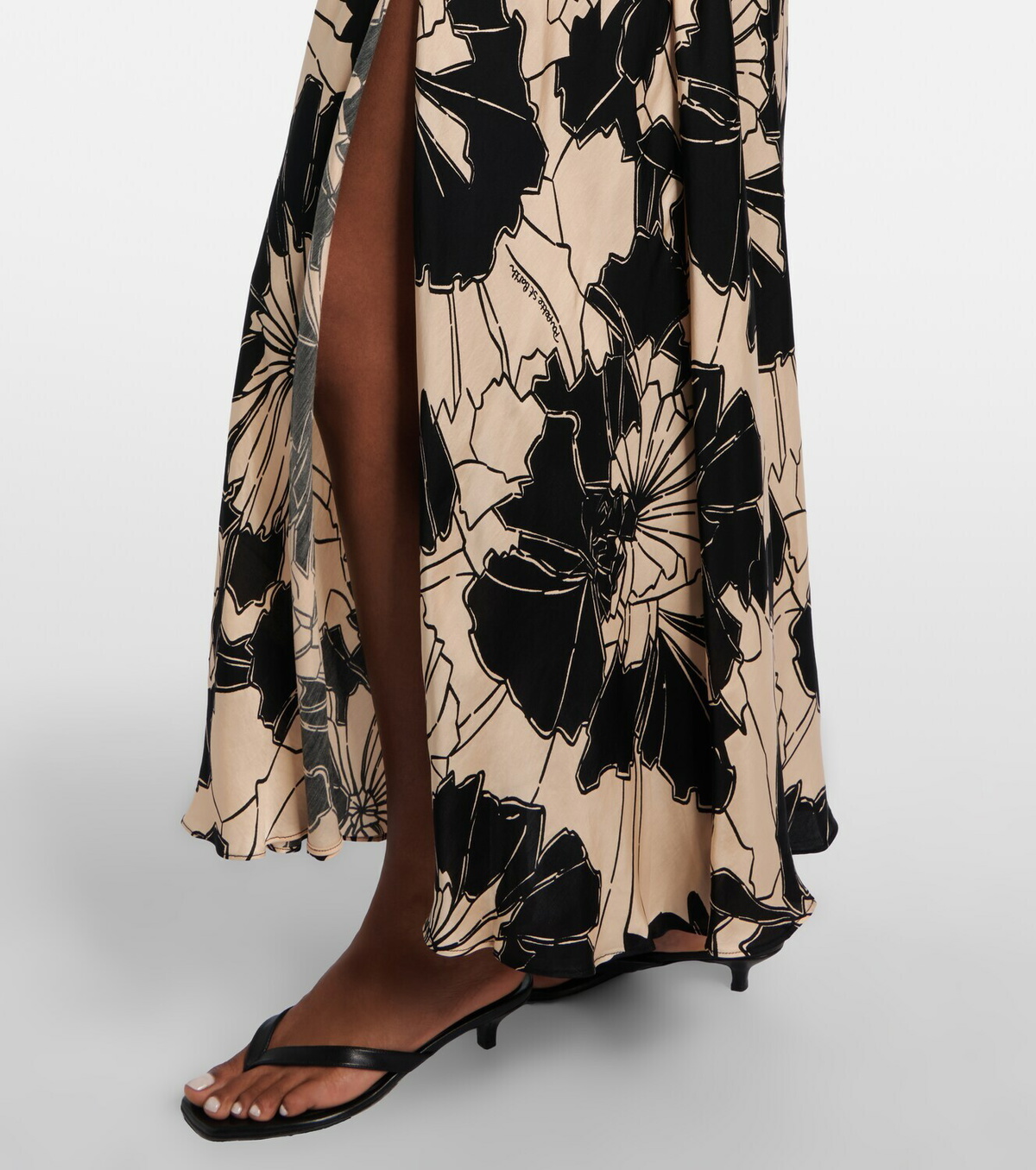Poupette St Barth Carla floral halterneck maxi dress