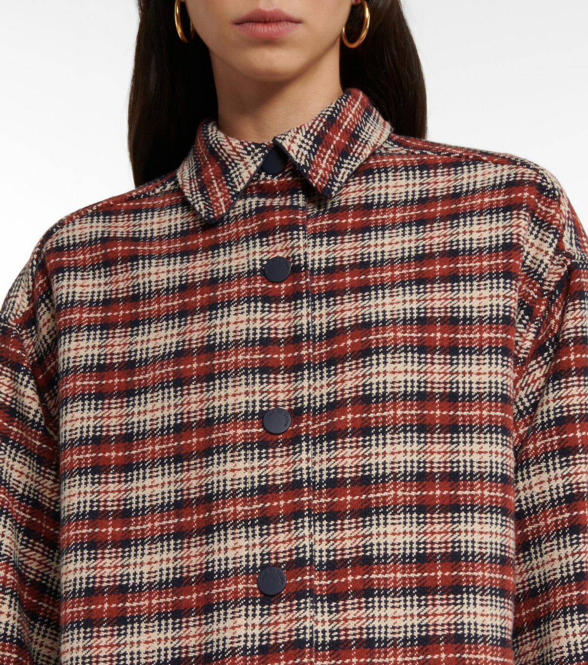 See By Chloe - Checked cotton-blend jacket