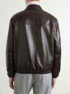 Canali - Leather Jacket - Brown