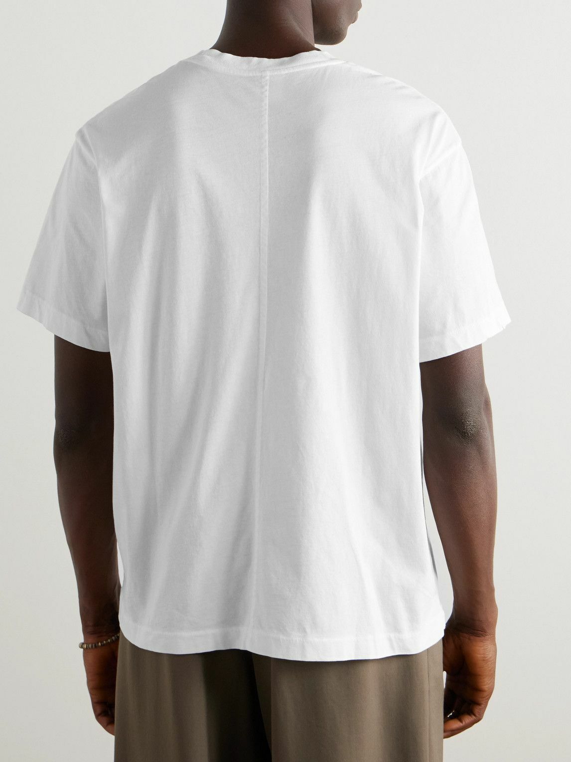 SSAM - Charlie Organic Cotton-Jersey T-Shirt - White