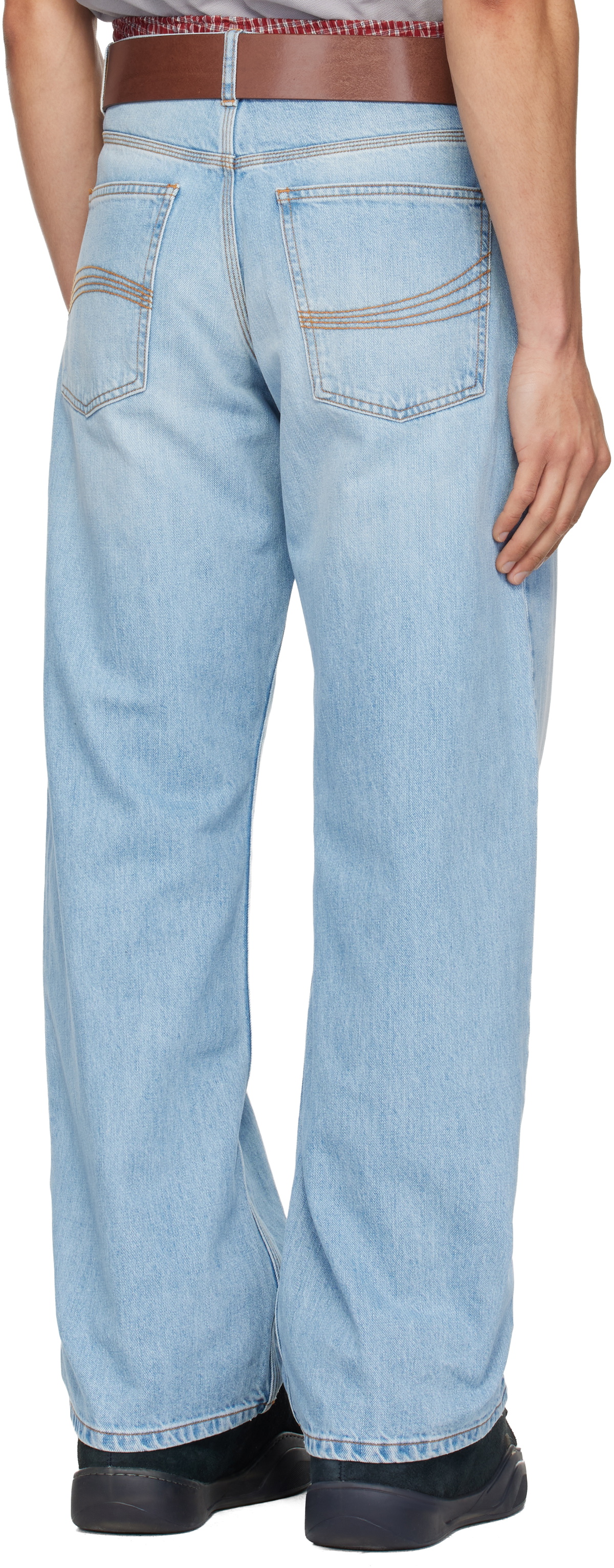 ERL Blue Woven Jeans