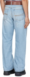 ERL Blue Woven Jeans