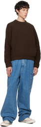 SUNNEI Brown Round Neck Sweater