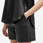 Weekend by Max Mara Women's Virgola Leather Shorts in Black