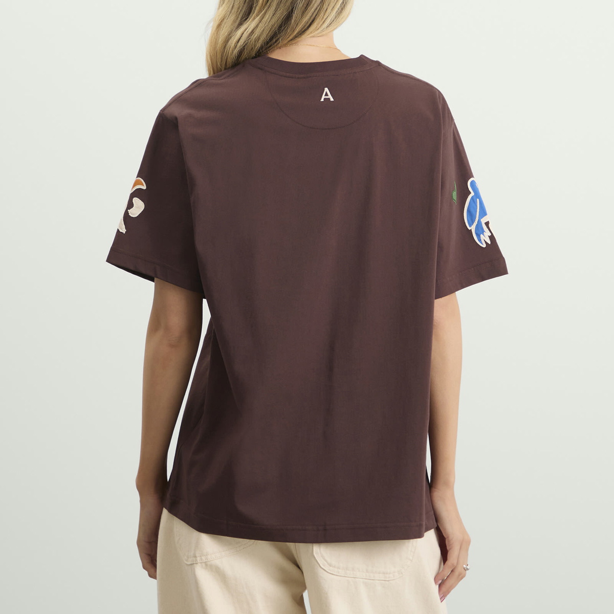 ALÉMAIS Women's Sirocco Embroidered T-Shirt in Chocolate