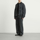 Dries Van Noten Men's Heavy Weight Denim Washed Jeans in Petrol