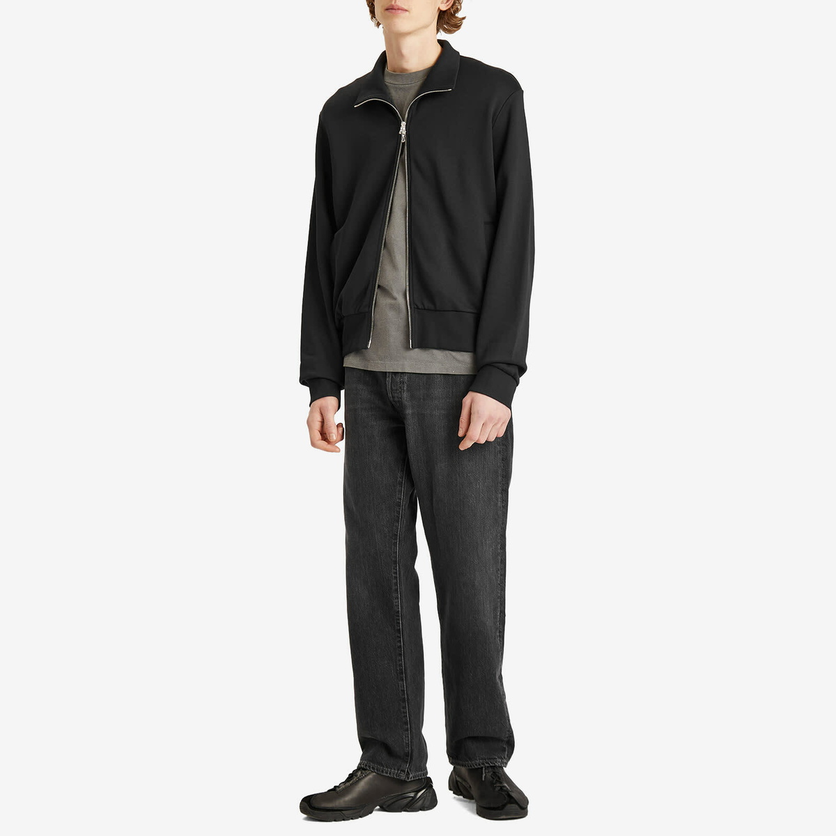 ジャケット・アウター our legacy 25ss mob jacket Our Legacy - Mob Jacket Prime Black True Track Jersey