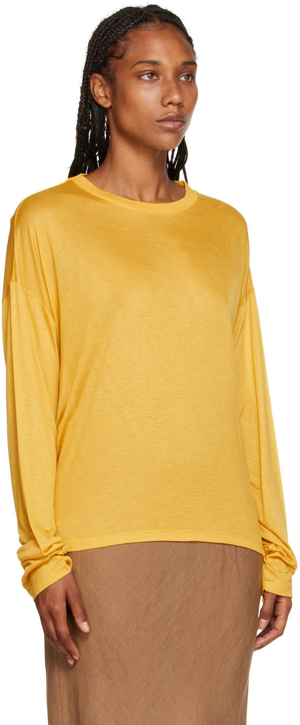 Baserange Yellow Bamboo Long Sleeve T-Shirt Baserange