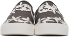 AMIRI Grey & White Playboy Edition Slip-On Sneakers