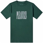PLEASURES Men's Stretch Logo T-Shirt in Forest Green