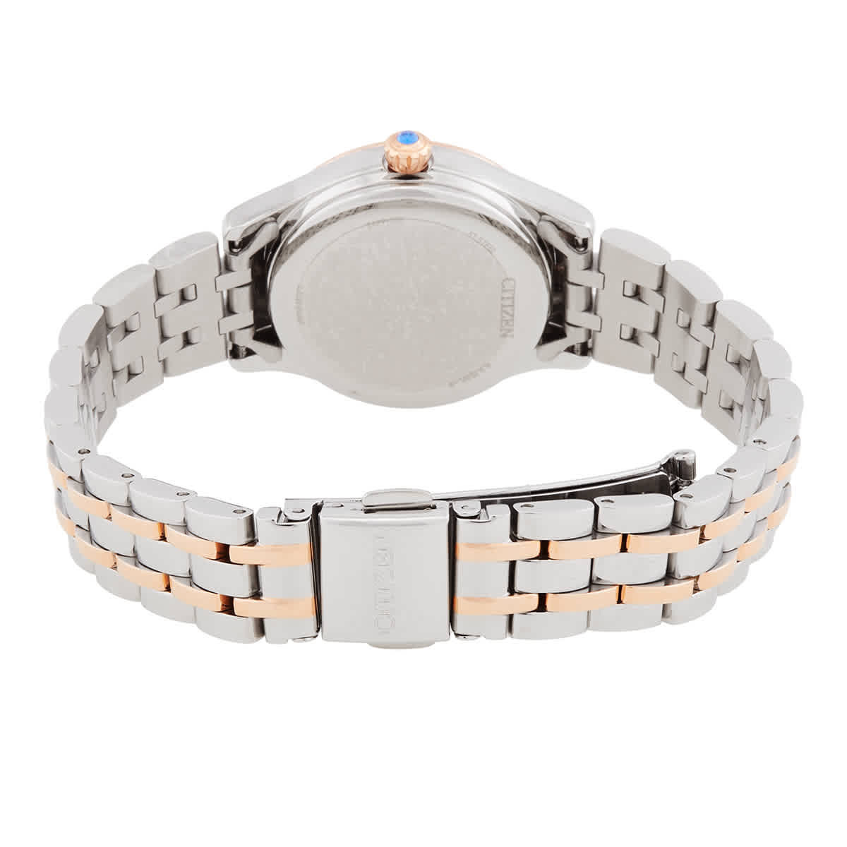 Citizen Luna Automatic Crystal Pink Dial Two-Tone Ladies Watch PR1044-87Y