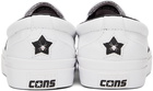 Converse Black & White Roll Up One Star CC Pro Slip-On Sneakers