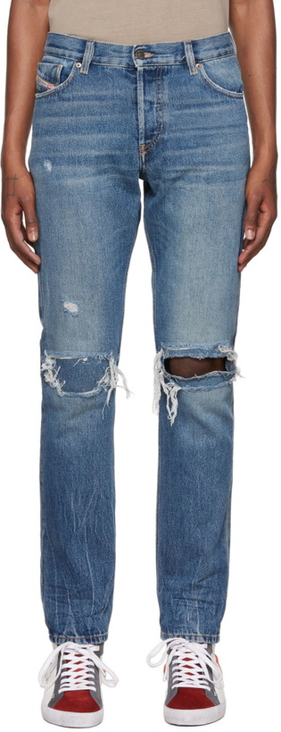 Photo: Diesel Blue Straight-Leg Jeans