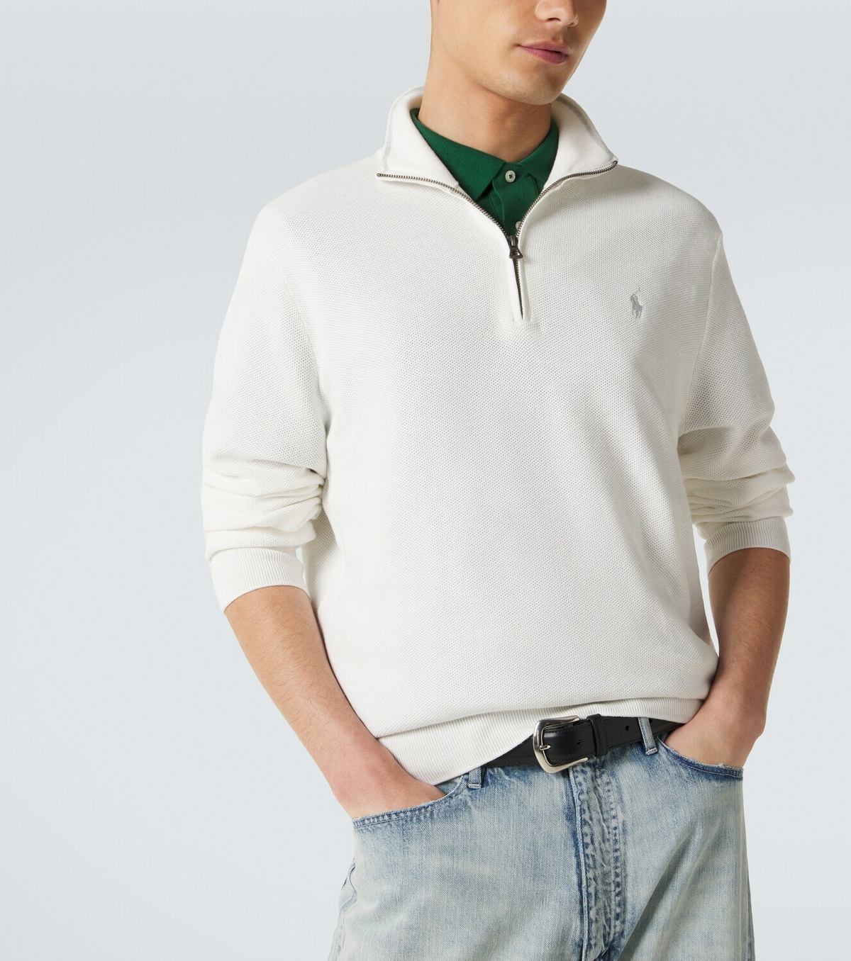 トップス POLO RALPH LAUREN Polo Ralph Lauren Cotton half-zip sweater Polo Ralph Lauren