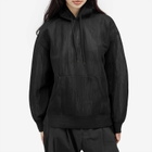 Auralee Women's Elastic Sheer Nylon Parka Jacket in Black