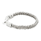 Emanuele Bicocchi Silver Braided Bracelet