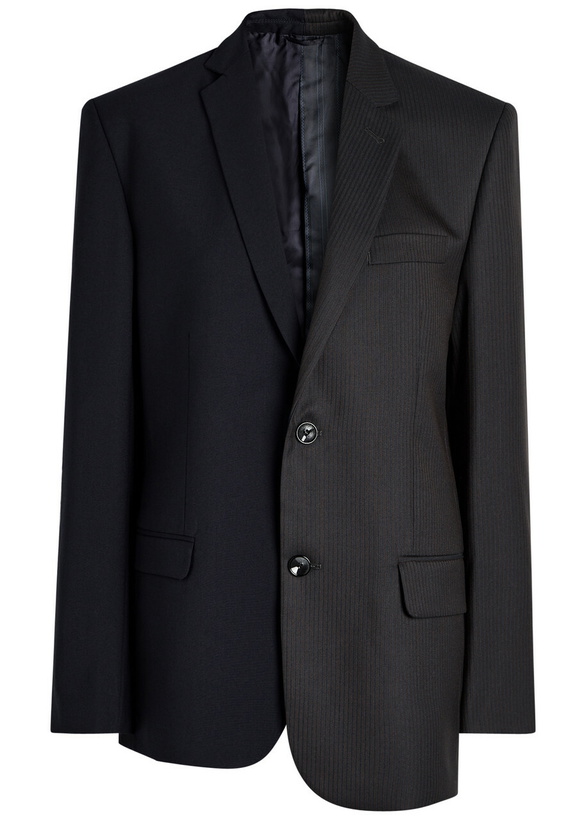 Photo: Bettter Sliced Panelled Wool-blend Blazer Multicoloured 1
