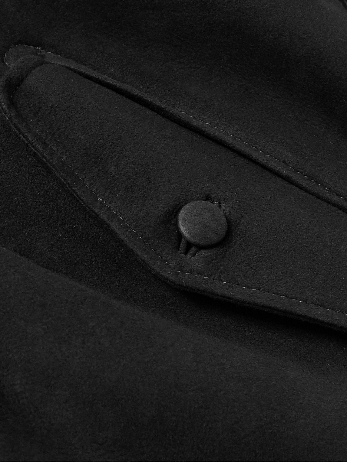 Gabriela Hearst - Shawl-Collar Shearling Jacket - Black