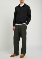 Emporio Armani Logo-embroidered Jersey Sweatshirt Black