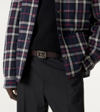 Gucci Double G reversible leather belt