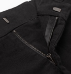 The Row - Black Mick Slim-Fit Cotton and Cashmere-Blend Moleskin Trousers - Black