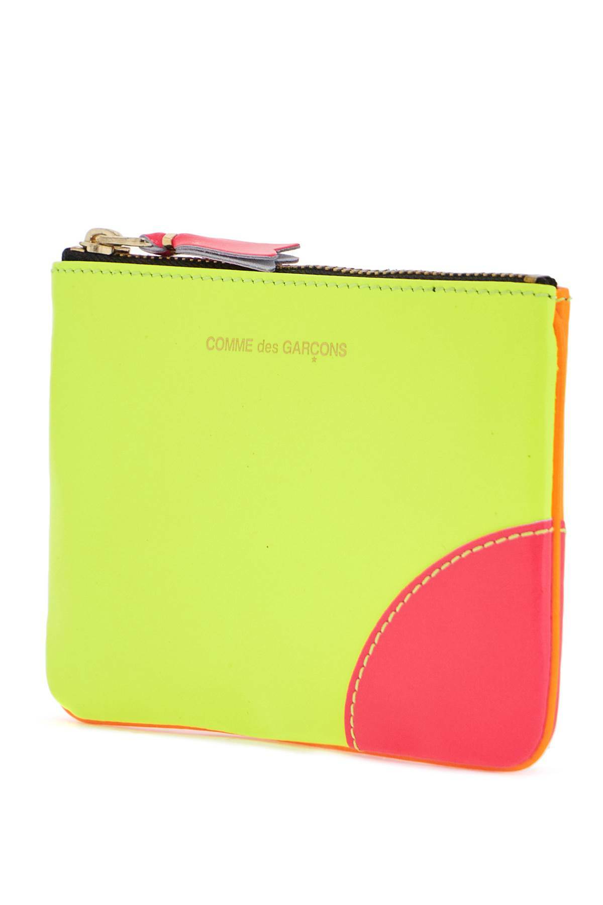 COMME DES GARCONS WALLET portafoglio super fluo giallo e arancione Yellow