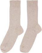 Baserange Three-Pack Multicolor Cotton Rib Overankle Socks