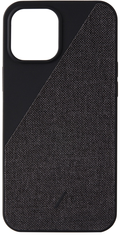 Photo: Native Union Black CLIC Canvas iPhone 12 Pro Max Case