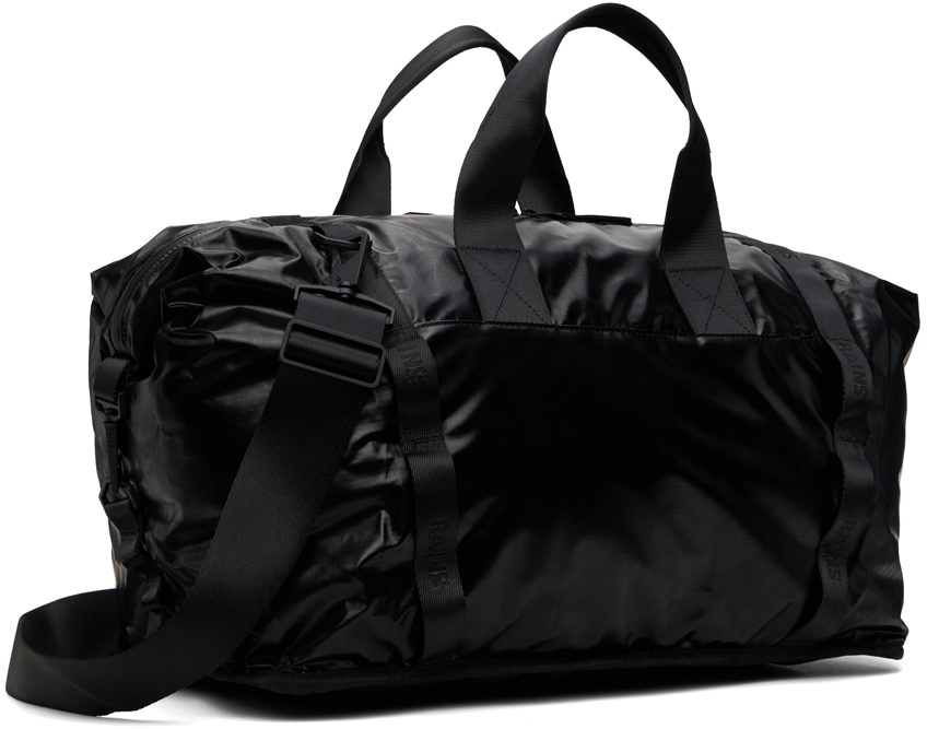 RAINS Black Sibu Weekend Duffle Bag