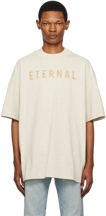 Photo: Fear of God Off-White Flocked T-Shirt
