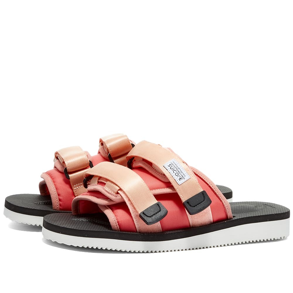 Suicoke Moto-Cab Sandals Salmon/Black, 5