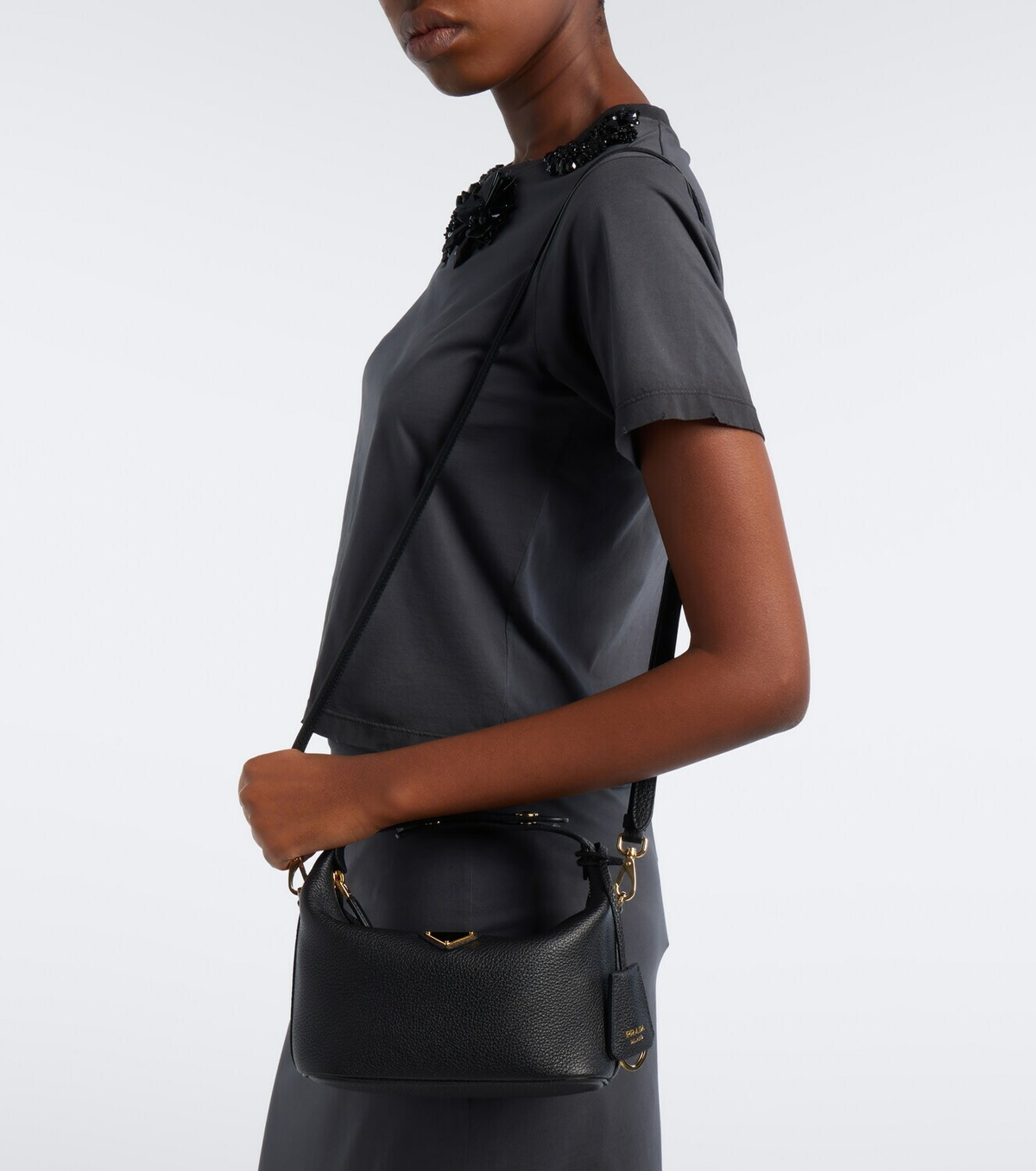 Prada Prada Chérie Mini leather top-handle bag