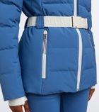 Yves Salomon Belted shearling-trimmed ski jacket