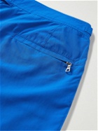 Orlebar Brown - Bulldog Straight-Leg Mid-Length Striped Swim Shorts - Blue