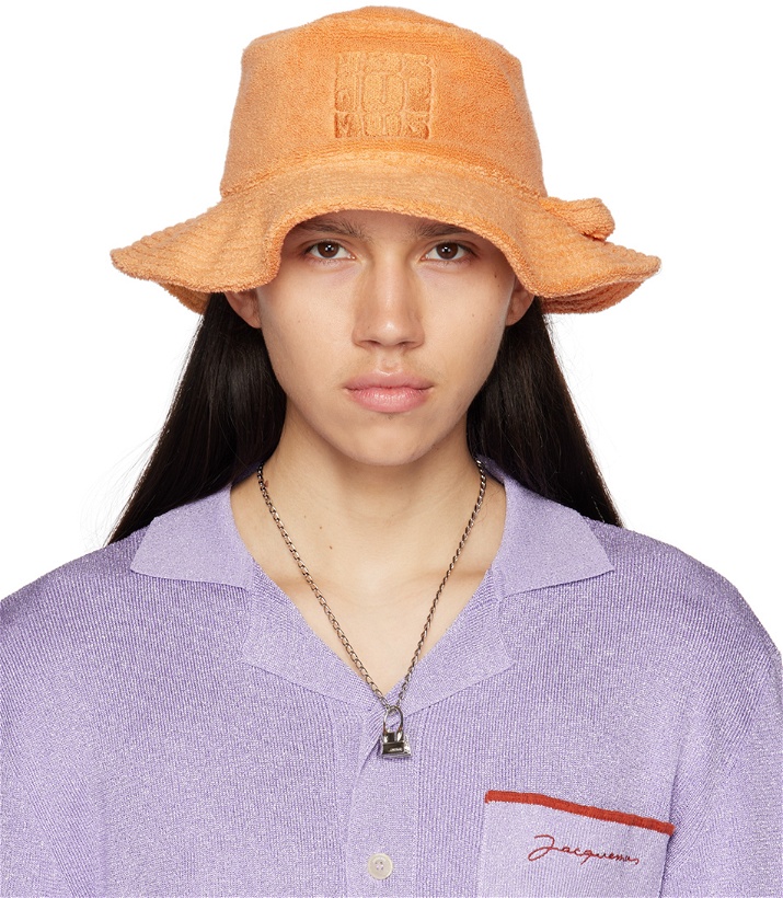 Photo: Jacquemus Orange Le Raphia 'Le Bob Bandho' Hat
