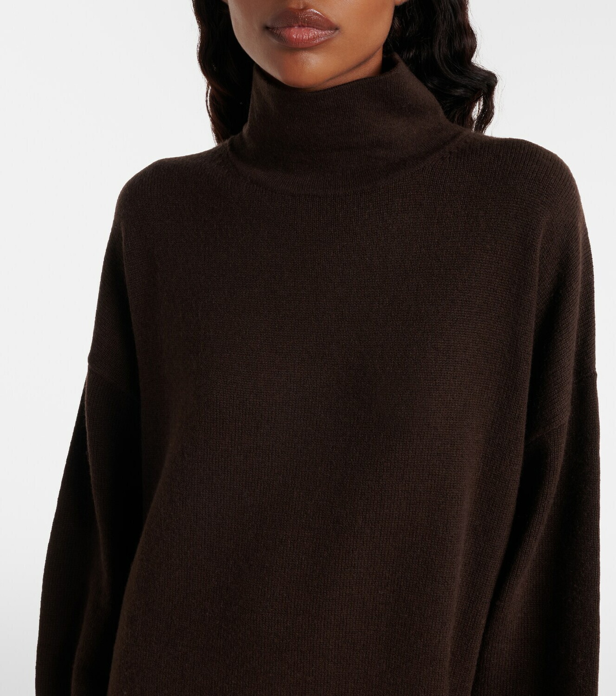 Jardin des Orangers Turtleneck wool and cashmere sweater dress