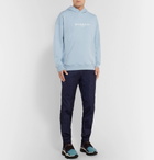 Givenchy - Logo-Print Loopback Cotton-Jersey Hoodie - Light blue