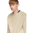 Joseph White Wool Round Neck Sweater