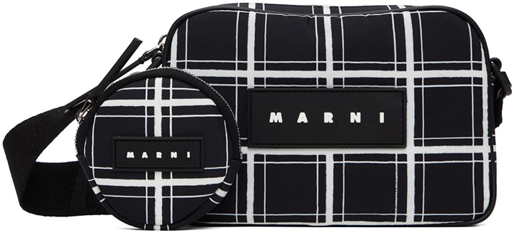 Photo: Marni Black Checked Nylon Puff Bag