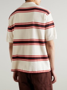 NN07 - Valentin 30047 Striped Organic Cotton-Piqué Polo Shirt - Red