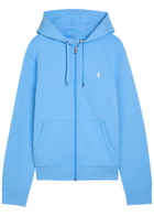 Polo Ralph Lauren Hooded Cotton-blend Sweatshirt Light Blue
