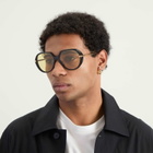 Bottega Veneta Eyewear Bottega Veneta BV1436S Drop Sunglasses in Black/Gold/Yellow 