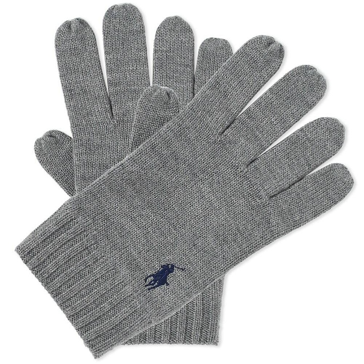 Photo: Polo Ralph Lauren Men's Merino Wool Gloves in Fawn Grey Heather