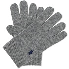 Polo Ralph Lauren Men's Merino Wool Gloves in Fawn Grey Heather